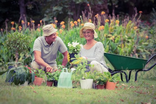 Local gardeners working on a Thornton Heath front garden